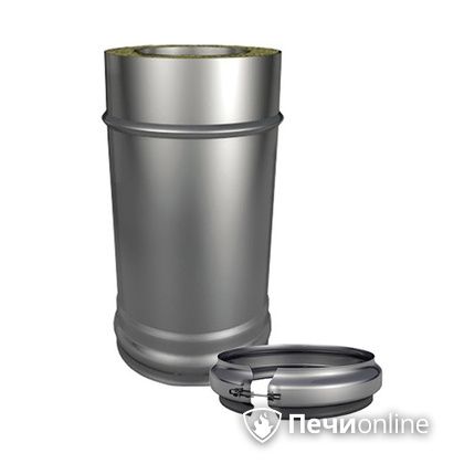 Сэндвич труба Теплов и Сухов Труба Термо L 500 ТТ-Р 304-0.8/304-0.5  D150/250 с хомутом в Рязани