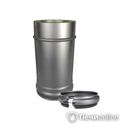 Сэндвич труба Теплов и Сухов Труба Термо L 250 ТТ-Р 304-0.8/304-0.5  D150/250 с хомутом в Рязани