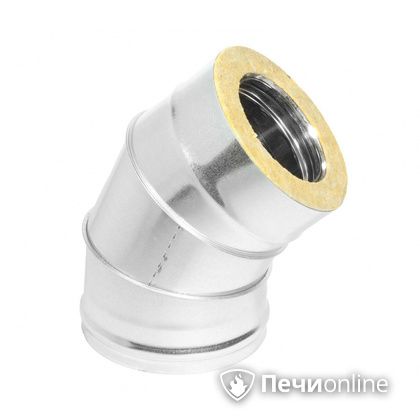 Колено 135° (45°) Теплов и Сухов Отвод Термо 45* ОТ-Р 430-0.5/оцинковка D120/200 ФМ в Рязани