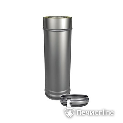 Сэндвич труба Теплов и Сухов Труба Термо L=1000 ТТ-Р 304-0.8/304-0.5 D200/300 с хомутом в Рязани