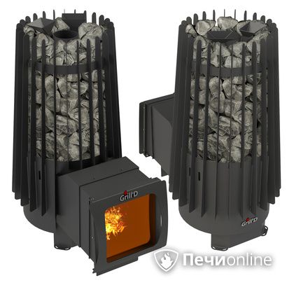 Дровяная печь-каменка GrillD Cometa Vega 180 window long Max в Рязани