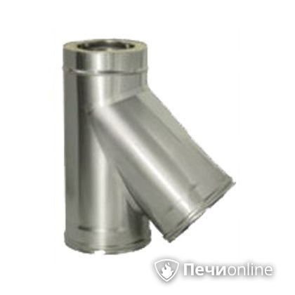 Дымоход Дымок Тройник 45° с изоляцией 0.5 мм. ТRFR45 150/230 в Рязани