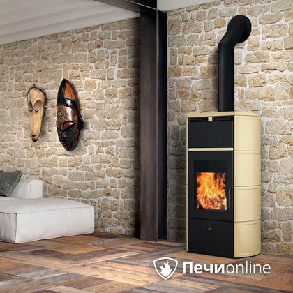 Печь-камин Edilkamin Flamma 24 kw V.C. Pergamena с Т/О в Рязани