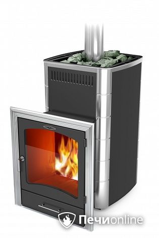 Дровяная банная печь TMF Калина II Inox БСЭ антрацит НВ ПРН в Рязани