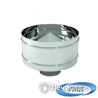 Дымоход УМК Оголовок с дефлектором D100х160 Н+Оц 0.5мм 0.5мм по воде в Рязани
