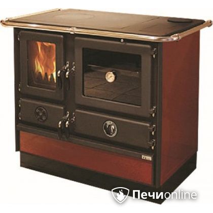 Отопительно-варочная печь MBS Thermo Magnum Red R с теплообменником и духовым шкафом в Рязани